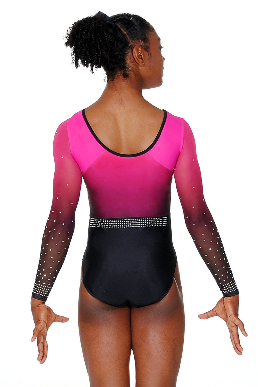 Inspire Sublimated Mesh Long Sleeve Leotard