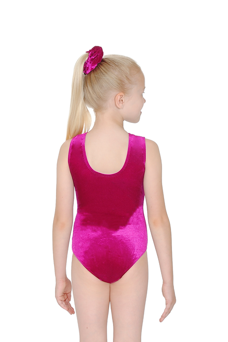 Tiara Crystal Motif Sleeveless Gymnastics Leotard