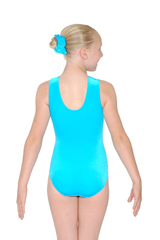 Tiara Crystal Motif Sleeveless Gymnastics Leotard
