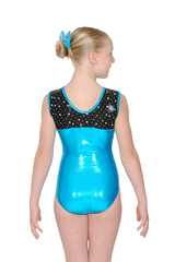 Girls Belle V Neck Sleeveless Shine Gymnastics Leotard