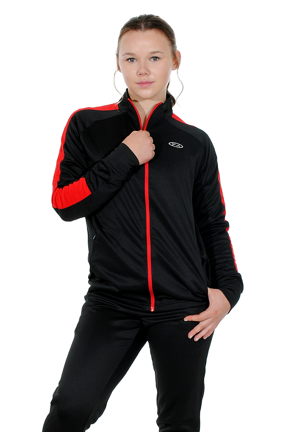Two-Tone Zipped Tracksuit Top