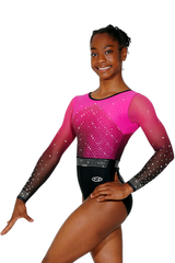 Inspire Sublimated Mesh Long Sleeve Leotard