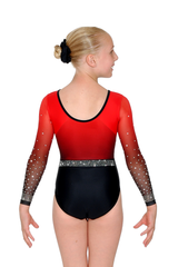 Inspire Sublimated Mesh Long Sleeve Leotard